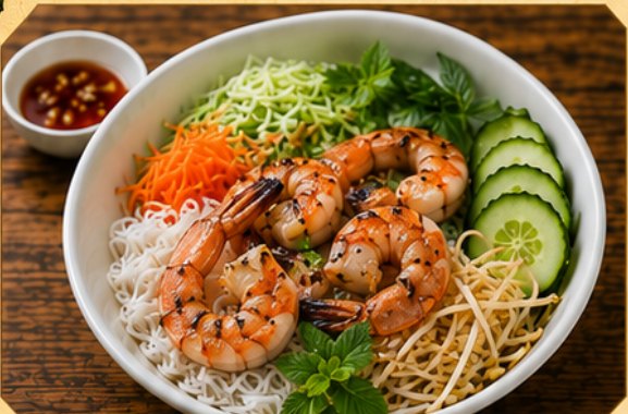 Bún Tôm Nướng